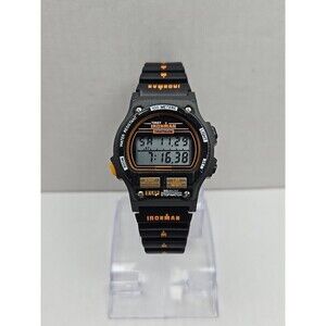 1992 Timex Ironman Triathlon Womens 8 Lap 100M Digital Watch Black New Battery
